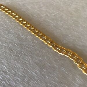 Gold-Tone Textured Chain Bracelet